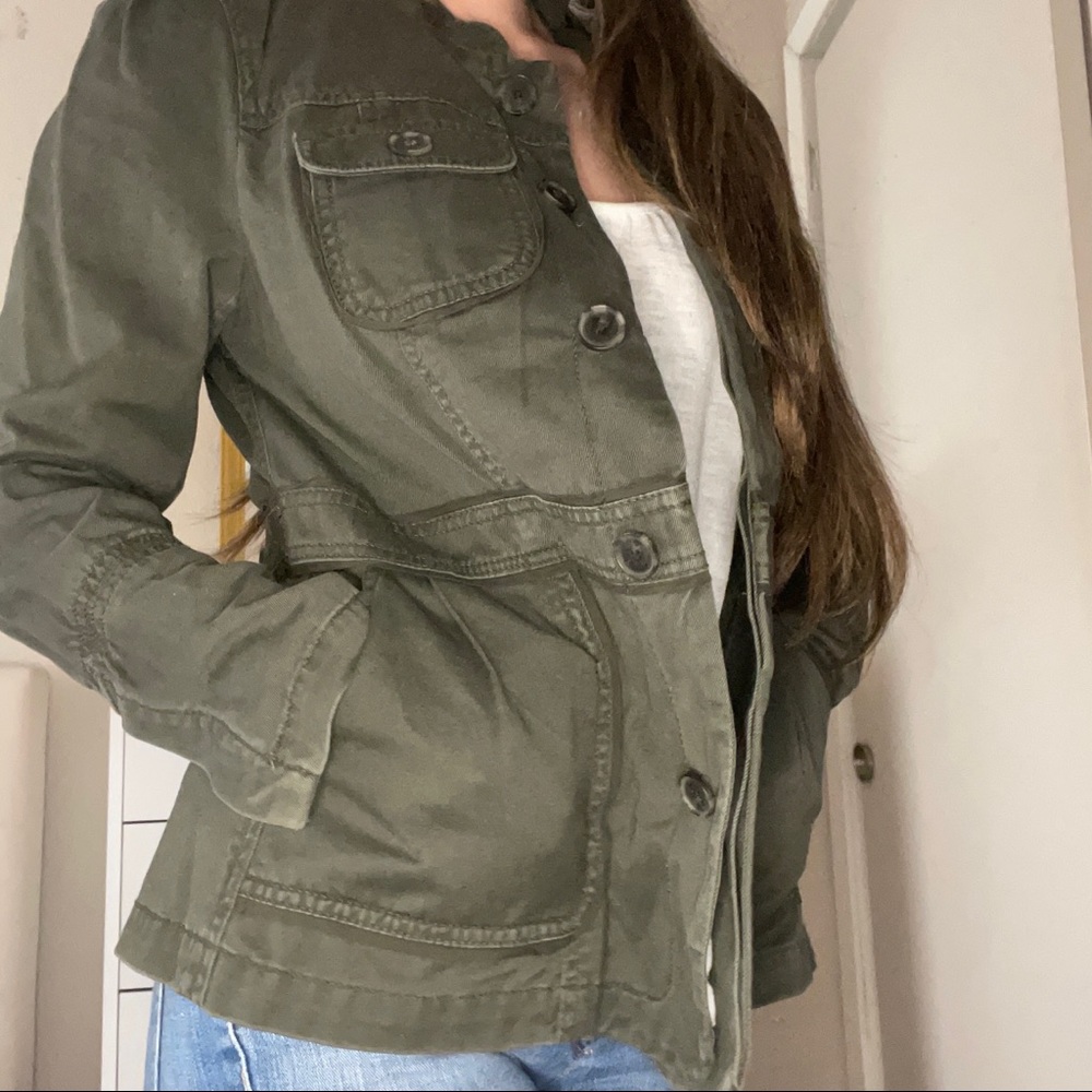 Dark green utility jacket